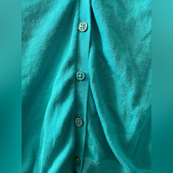 Land’s End Teal Cardigan - Small - Picture 4 of 4